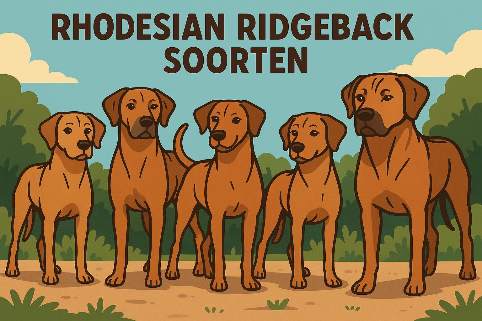 Rhodesian Ridgeback Soorten