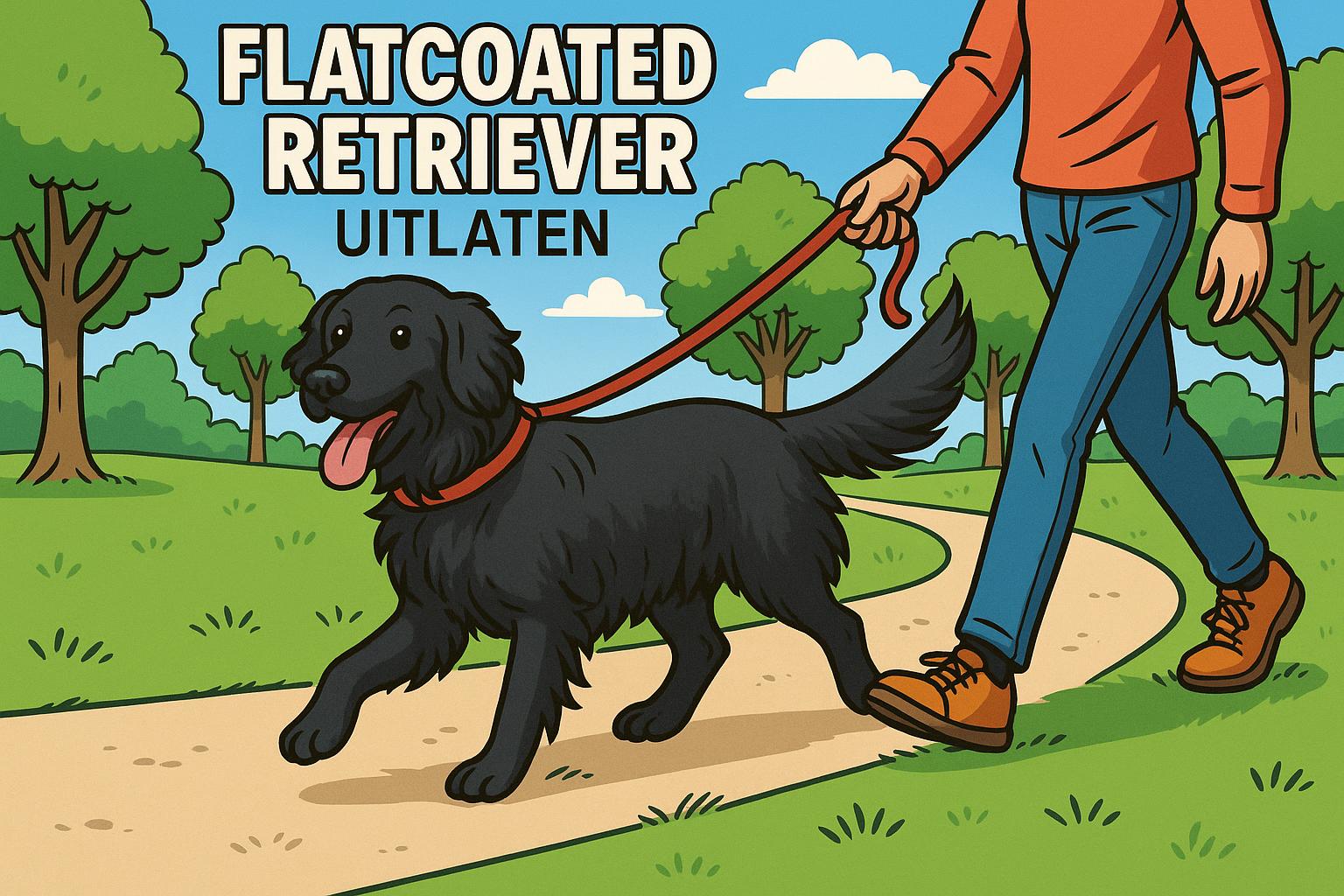 Flatcoated Retriever Uitlaten